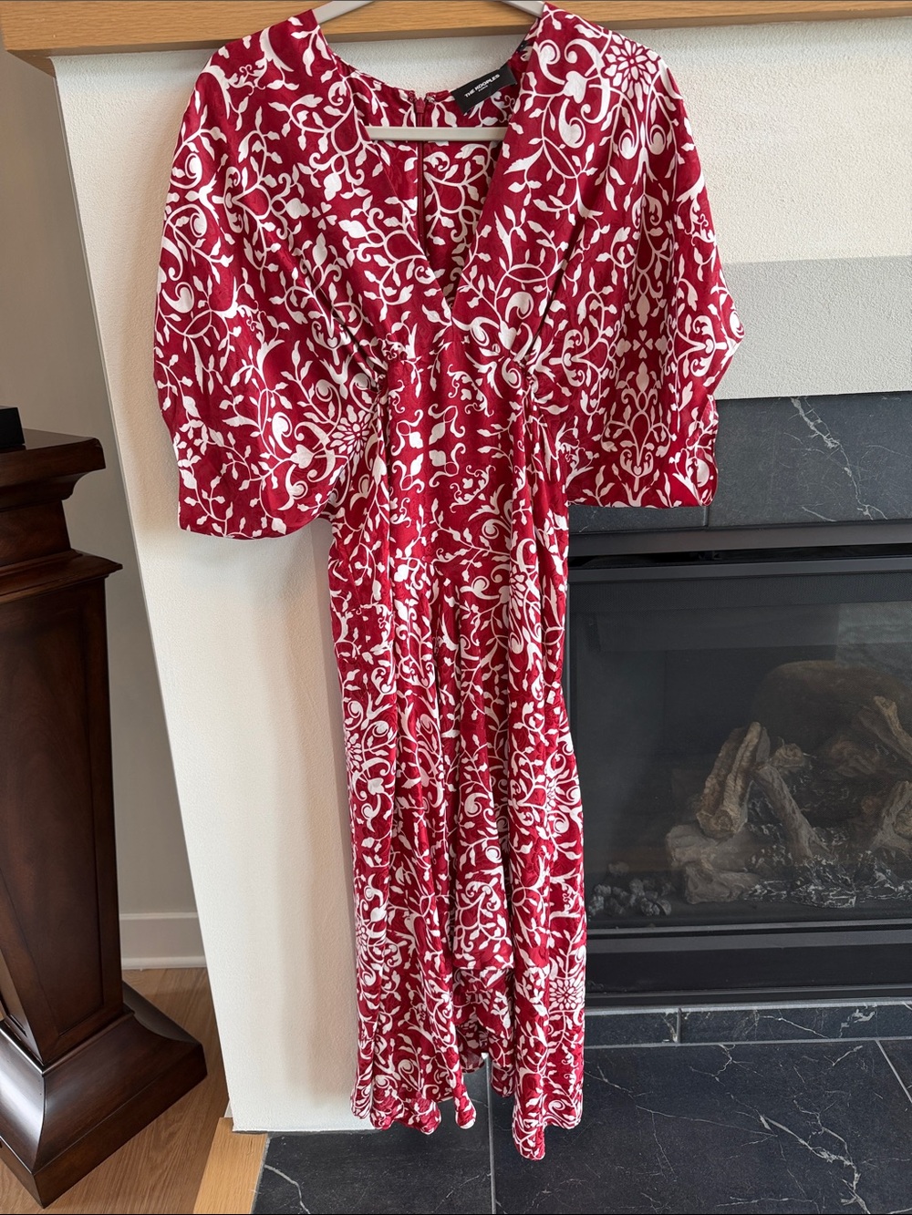The Kooples Coromandel Silk Midi Dress